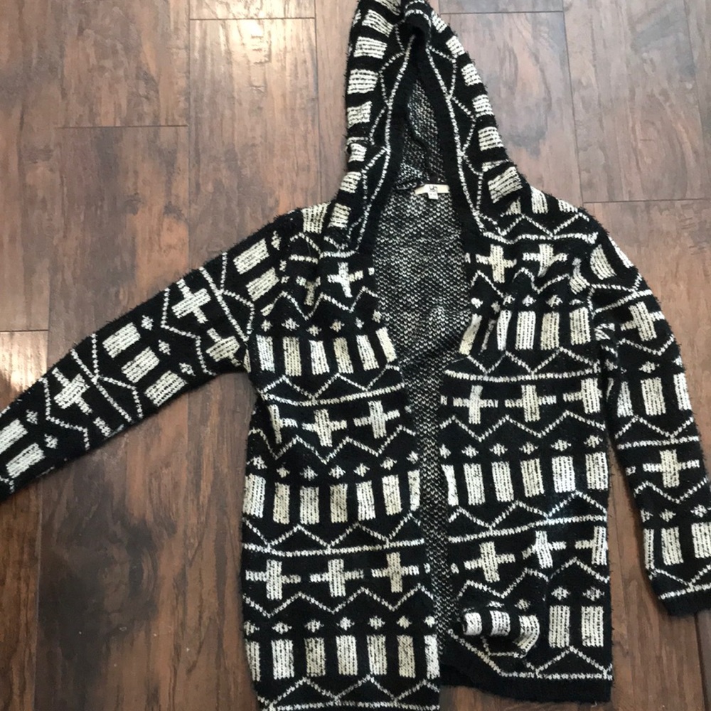 Oversized open cardigan